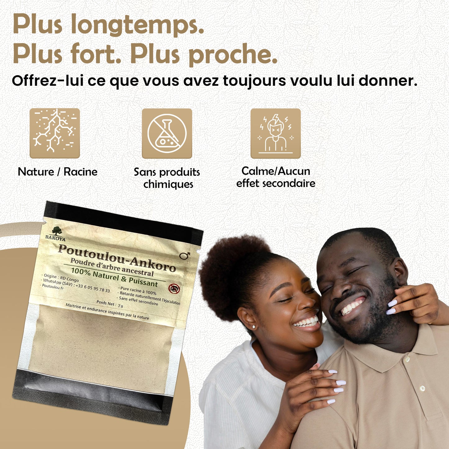 Poudre Ankoro Poutoulou — écorce acajou africain Katanga RDC